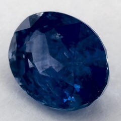 1.46 Karat Blauer Saphir Oval Loser Edelstein