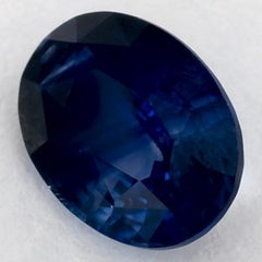 1.46 Karat Blauer Saphir Oval Loser Edelstein