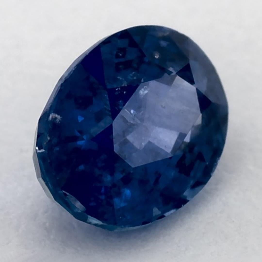 1.46 Karat Blauer Saphir Oval Loser Edelstein (Ovalschliff) im Angebot