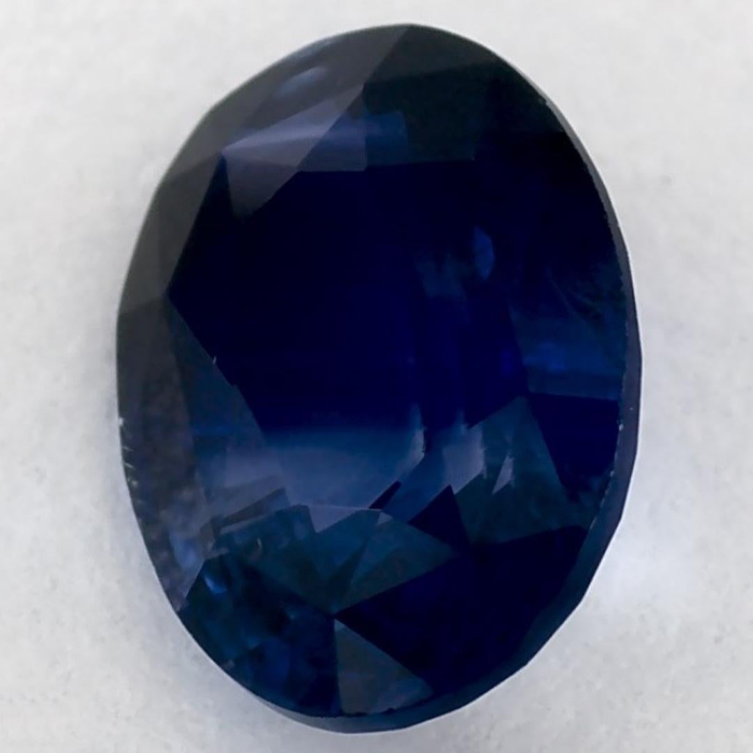 1.46 Karat Blauer Saphir Oval Loser Edelstein (Ovalschliff) im Angebot