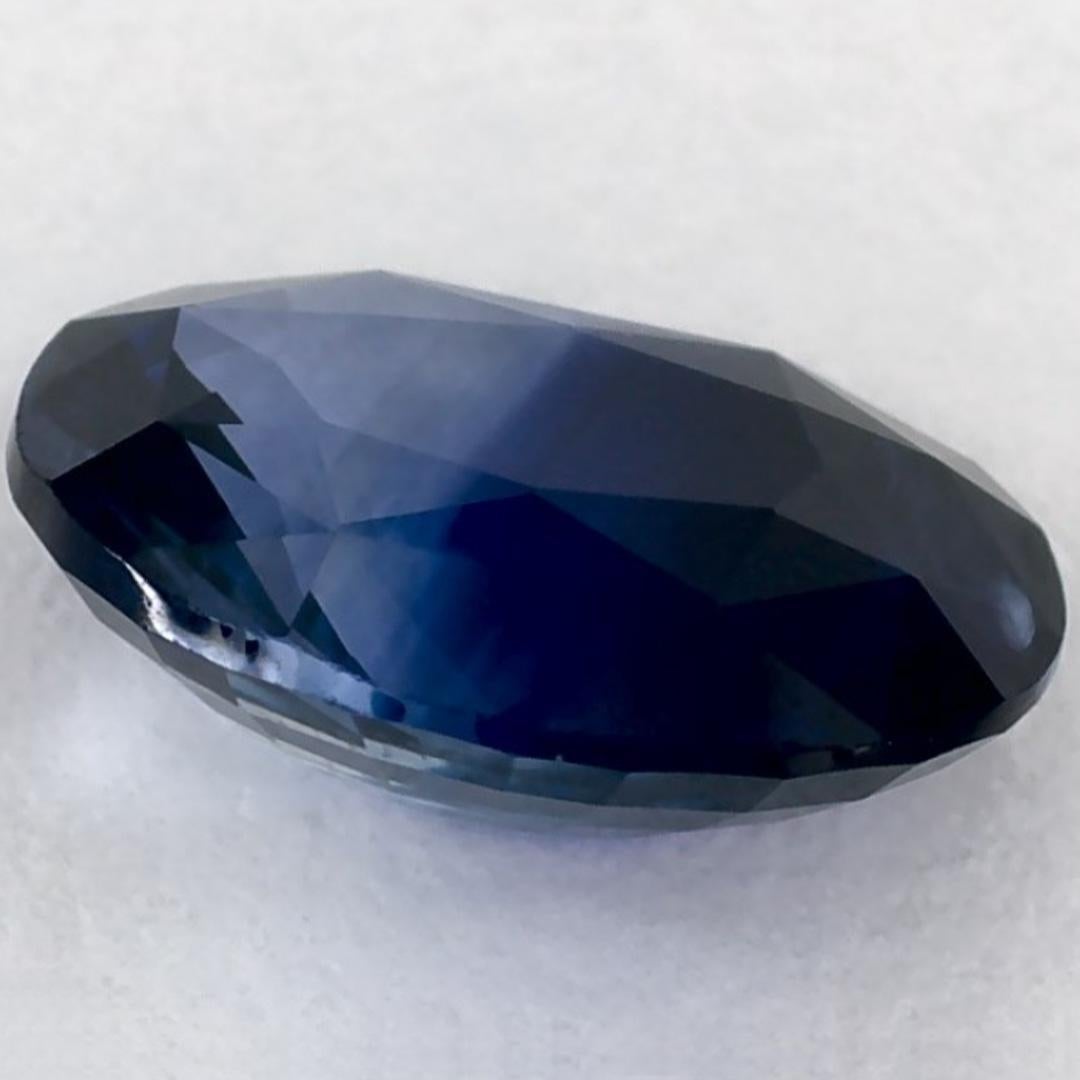1.46 Karat Blauer Saphir Oval Loser Edelstein im Angebot 1