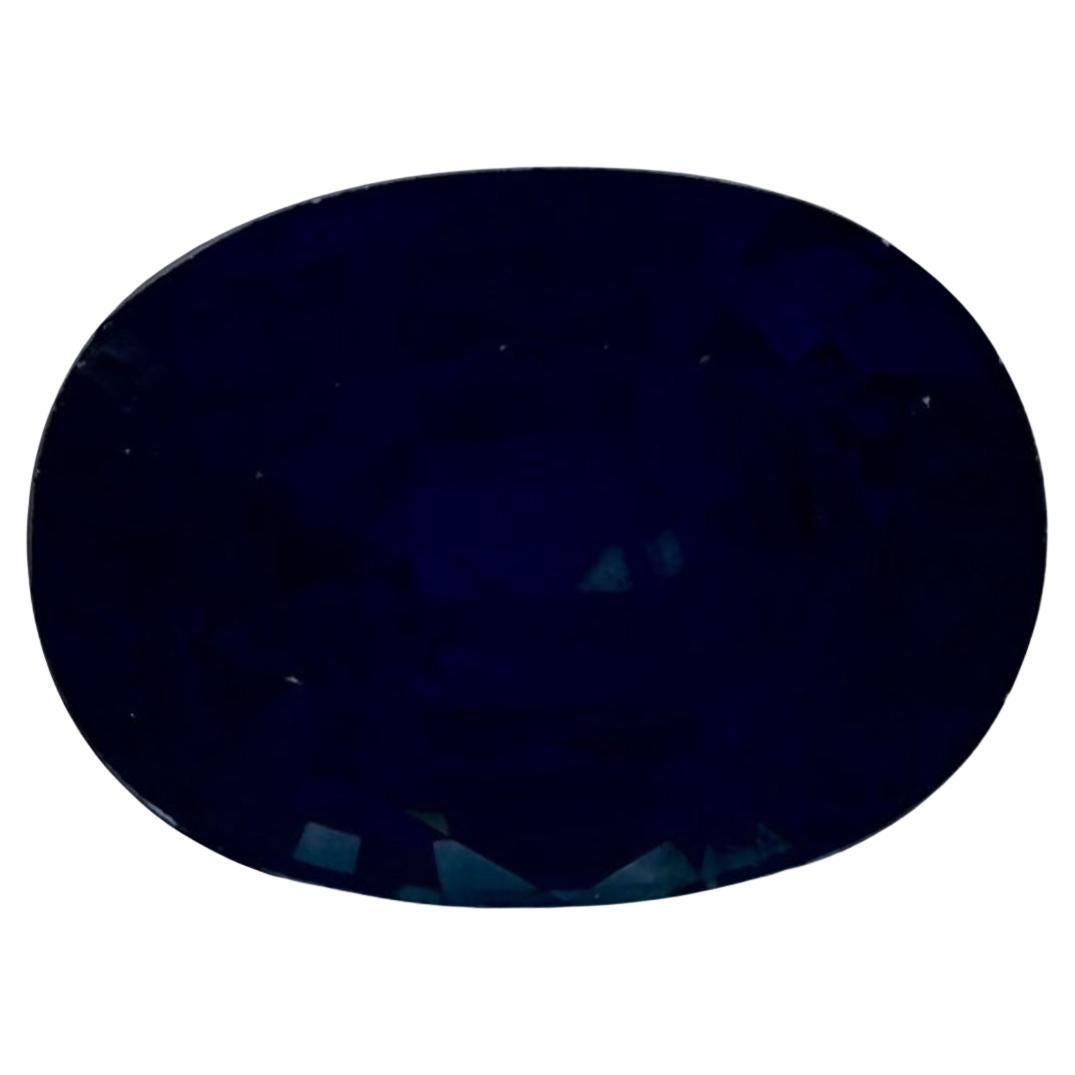 1.46 carati di zaffiro blu ovale sfuso
