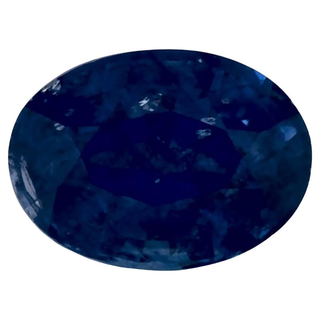1.46 carati di zaffiro blu ovale sfuso