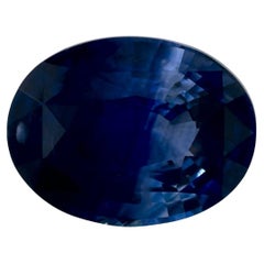 1.46 qt Zafiro Azul Oval Gema Suelta