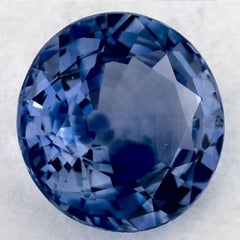 1.46 Ct Blue Sapphire Round Loose Gemstone (pierre précieuse en vrac)