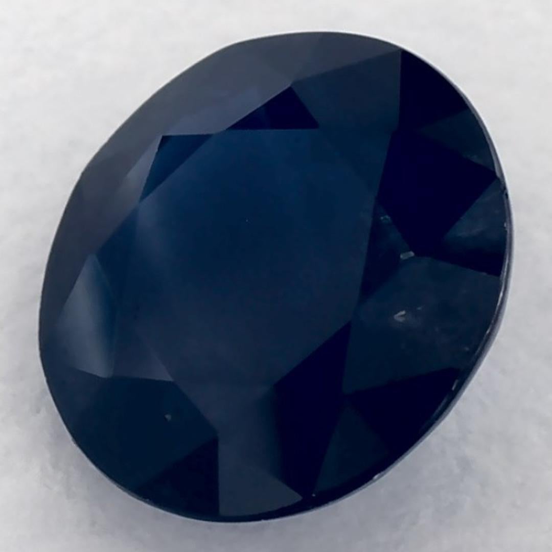 1.46 ct Zafiro Azul Redondo Gema Suelta Corte redondo en venta
