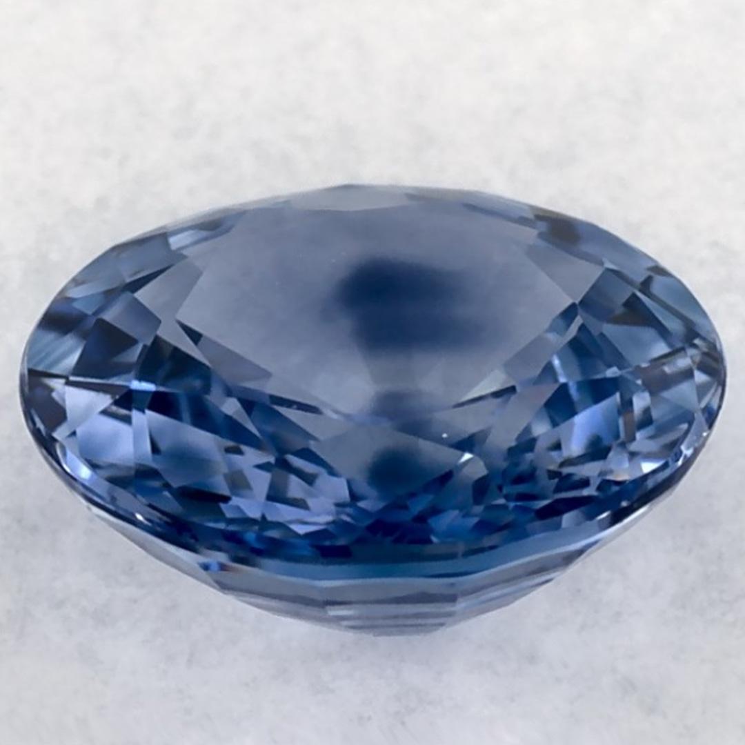 1.46 Ct Blue Sapphire Round Loose Gemstone im Zustand „Neu“ im Angebot in Fort Lee, NJ