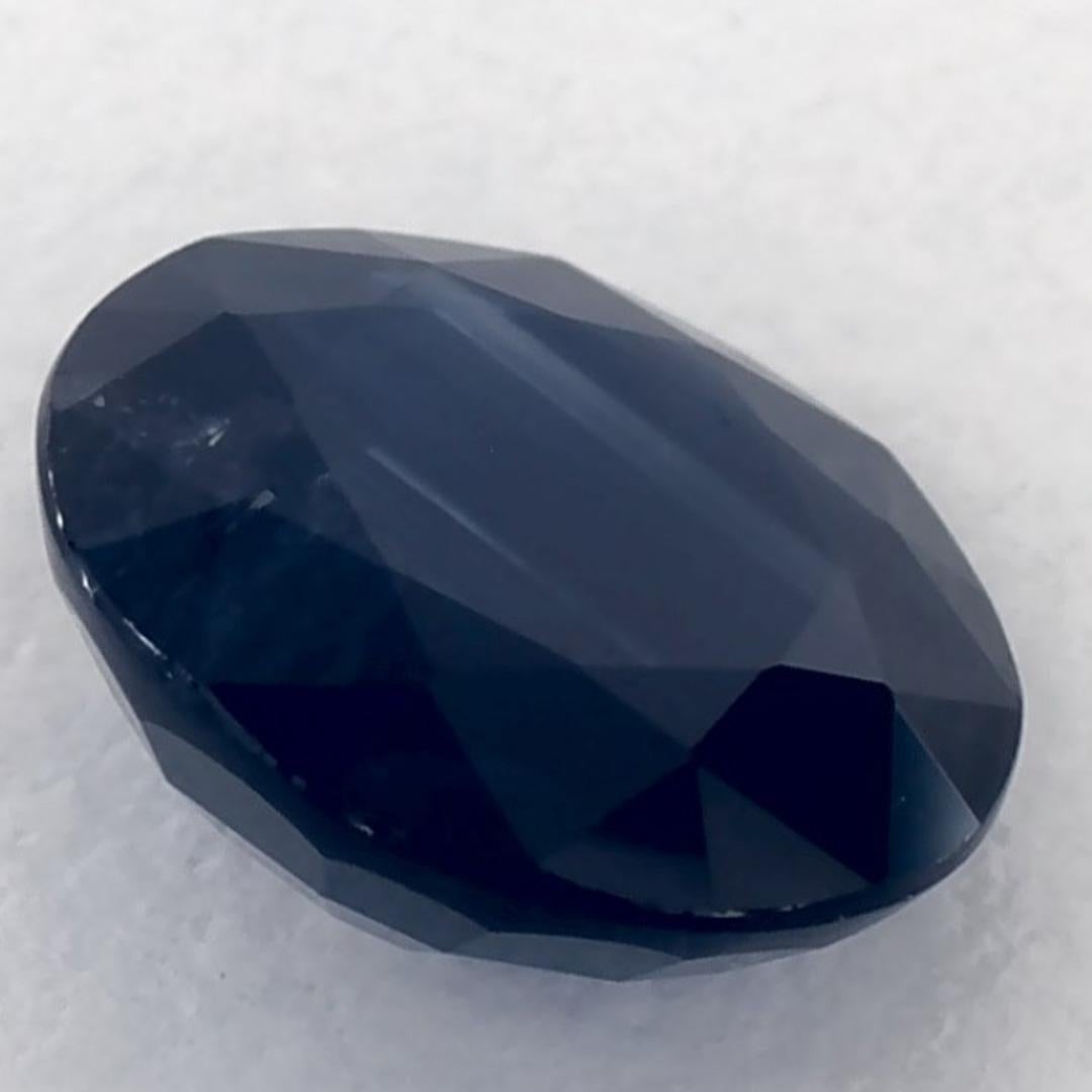 De las mujeres 1.46 ct Zafiro Azul Redondo Gema Suelta en venta