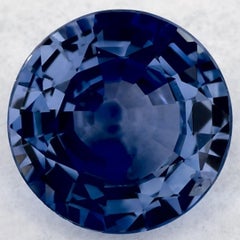 1.46 Ct Blue Sapphire Round Loose Gemstone