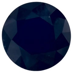 1.46 Ct Blue Sapphire Round Loose Gemstone