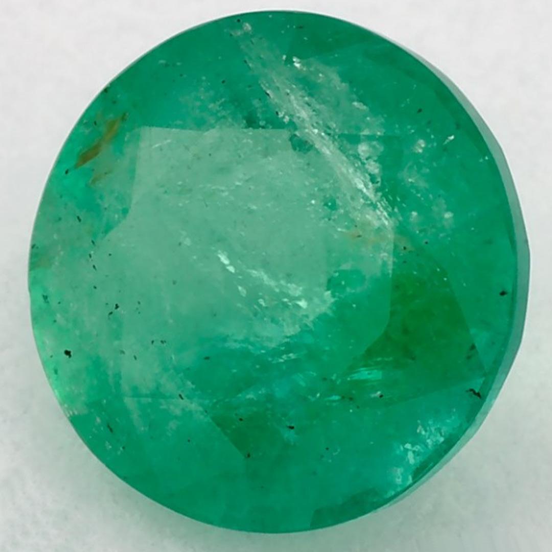 1.46 Ct Smaragd Runde Lose Edelstein (Rundschliff) im Angebot