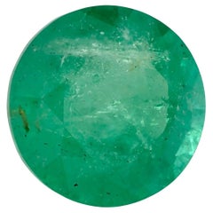 1.46 Ct Emerald Round Loose Gemstone