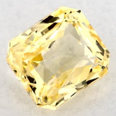 1.46 Ct Yellow Sapphire Octagon Loose Gemstone