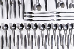146 Pieces Folke Arstrom Focus Flatware Gense 18 8 Stainless Sweden, circa 1955