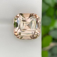 14.60 Carat Natural Loose Light Golden Topaz Cushion Cut Pakistani Gemstone