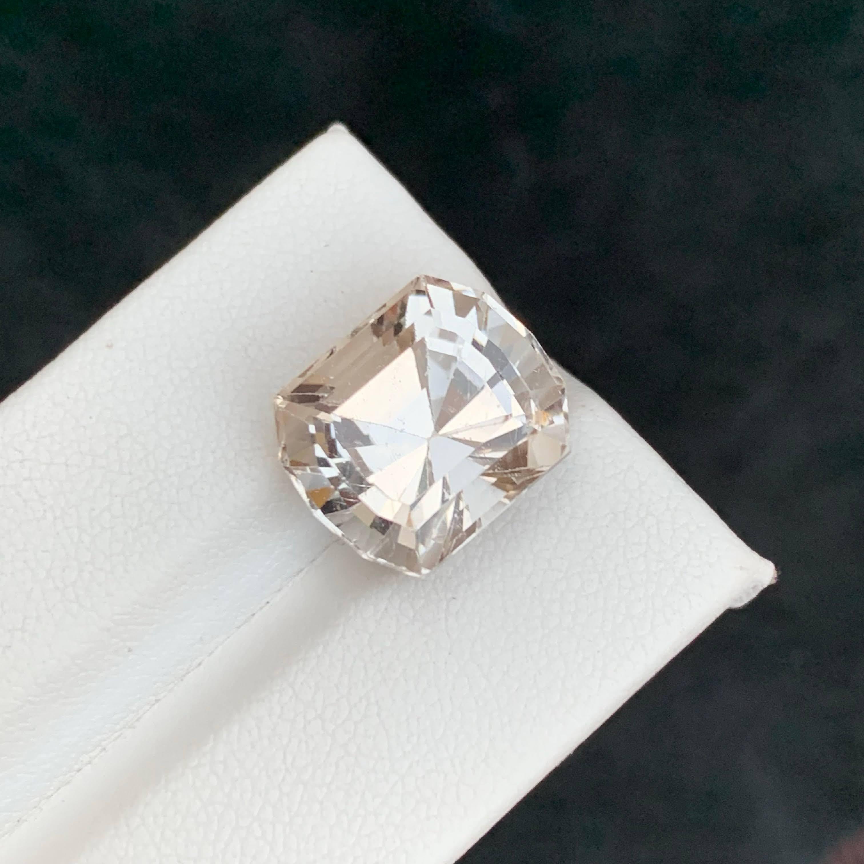 14.60 Carat Natural Loose Light Golden Topaz Precision Cut Pakistani Gemstone (pierre précieuse pakistanaise taillée avec précision) en vente 3