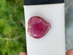 14.65 Carat Loose Heart Shape Tourmaline Drilled Carving from Africa