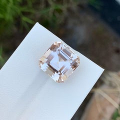 14.65 Carat Natural Loose Golden Topaz Asscher Shape Gem For Necklace Jewellery