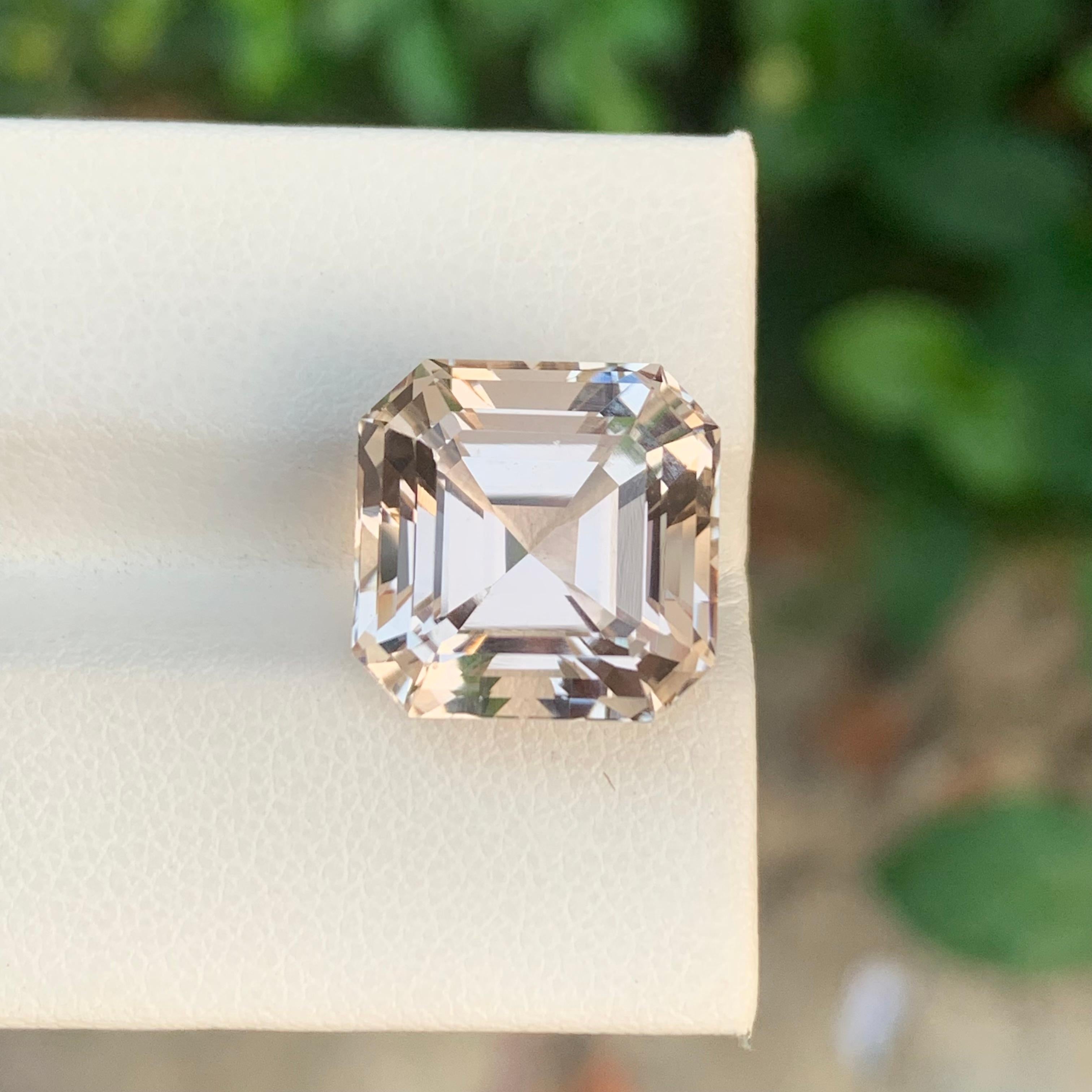 14,65 Karat Natürlicher loser Goldtopas Asscher Form Edelstein aus Skardu, Pakistan im Angebot 4