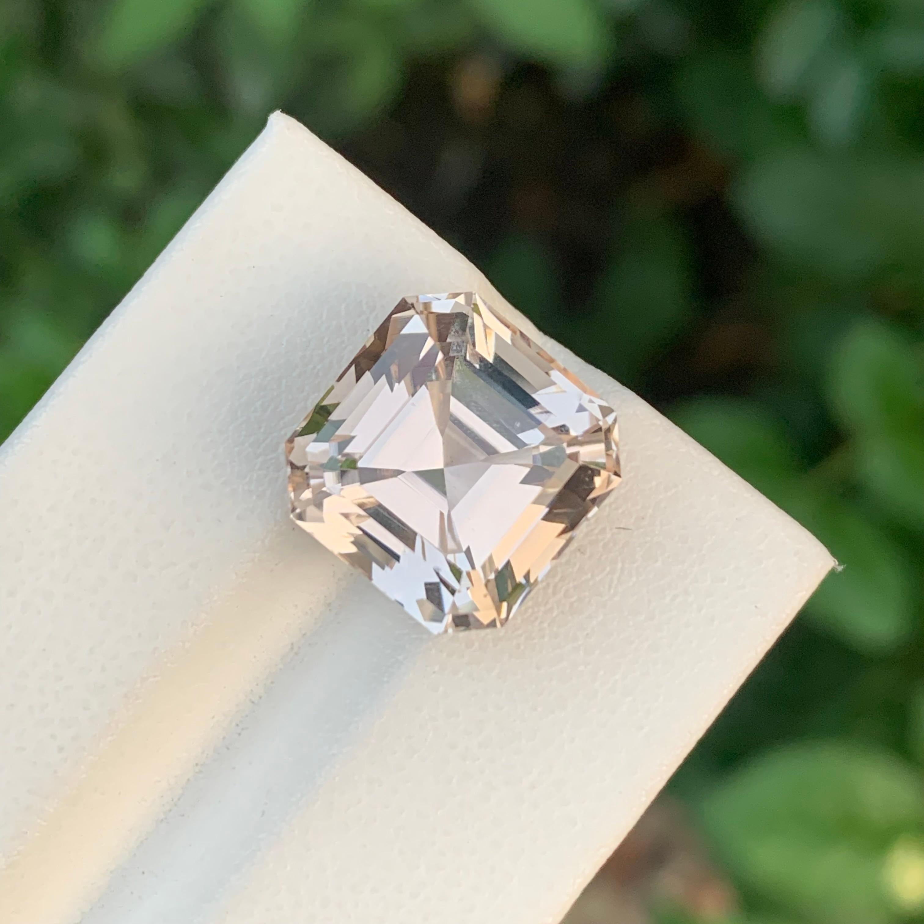 14,65 Karat Natürlicher loser Goldtopas Asscher Form Edelstein aus Skardu, Pakistan im Angebot 1
