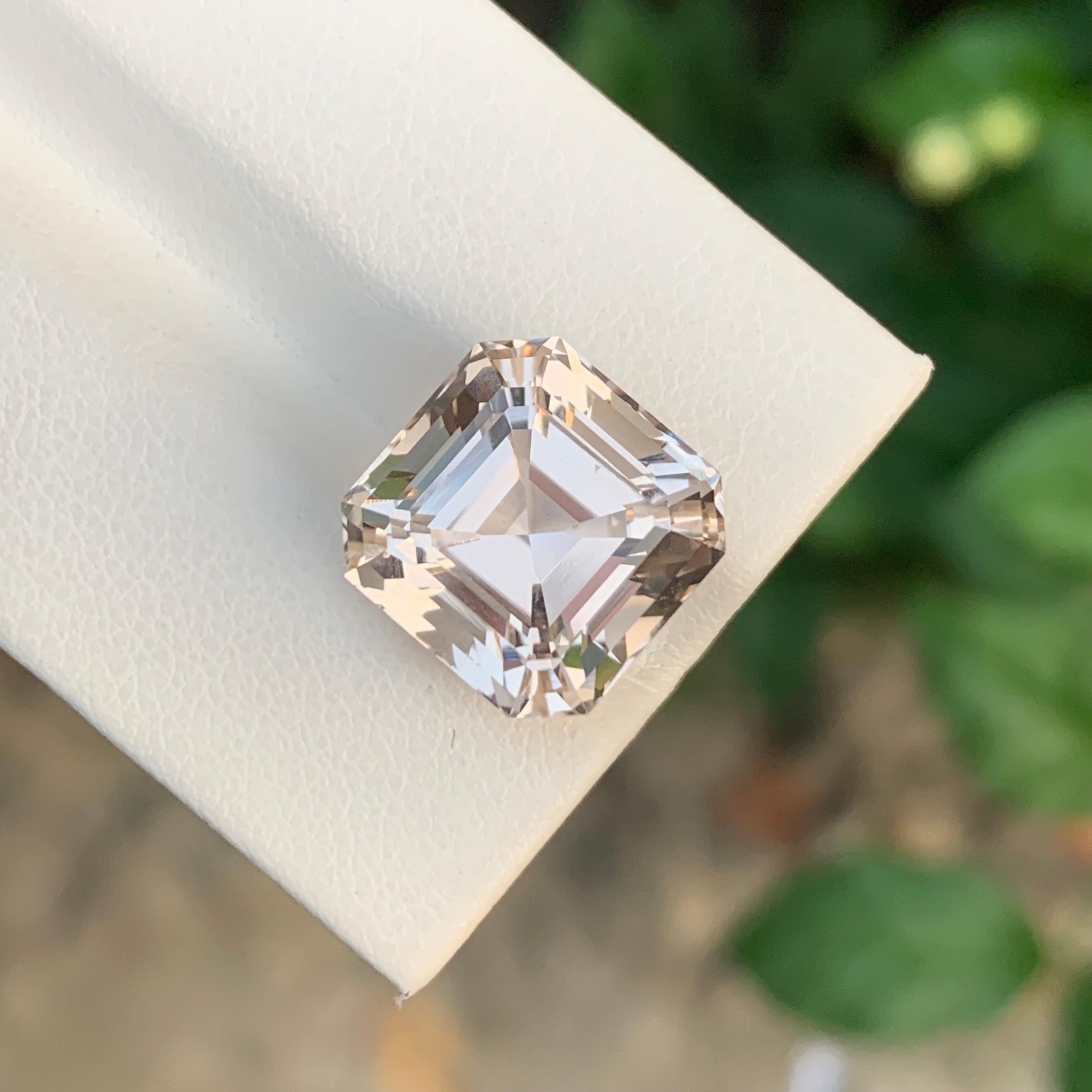 14,65 Karat Natürlicher loser Goldtopas Asscher Form Edelstein aus Skardu, Pakistan im Angebot 2