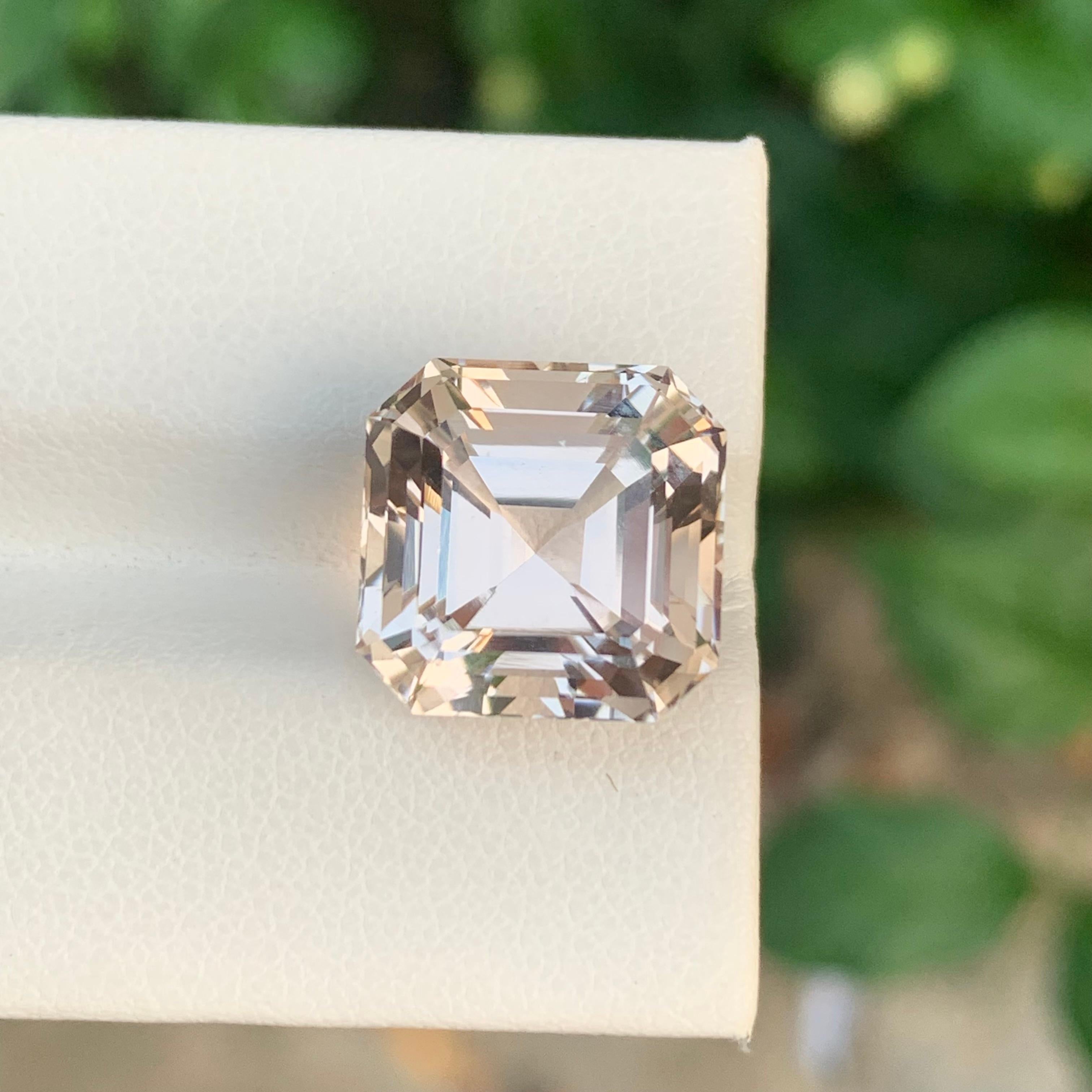 14,65 Karat Natürlicher loser Goldtopas Asscher Form Edelstein aus Skardu, Pakistan im Angebot 3