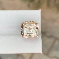 14.65 Carat Natural Loose Peach Topaz Stone Cushion Cut Pakistani Gemstone