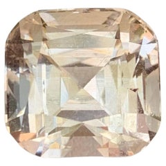 14.65 Carat Natural Loose Peach Topaz Stone Cushion Cut Pakistani Gemstone