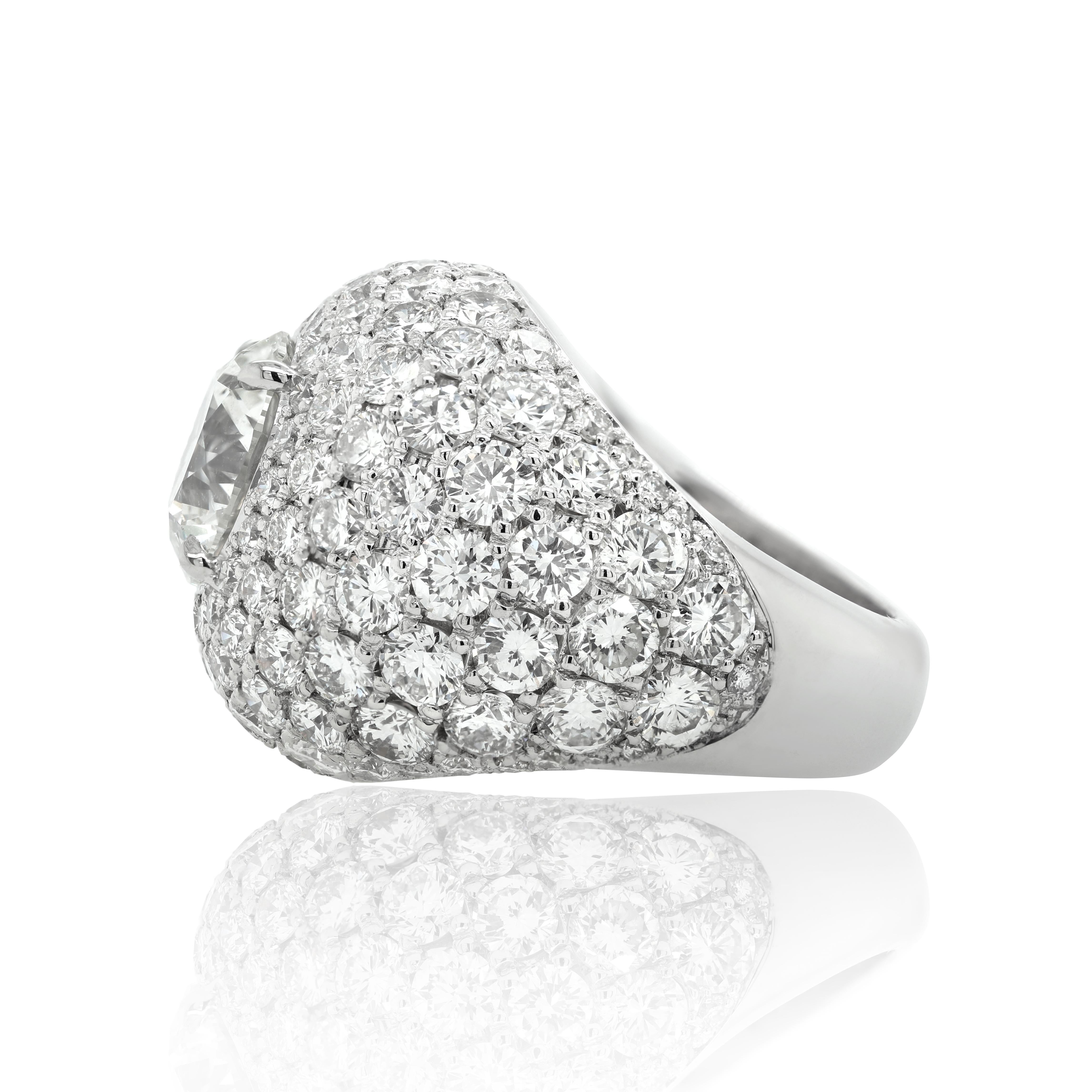Bague Diana M. en diamants 14,66 carats certifiés GIA Neuf - En vente à New York, NY