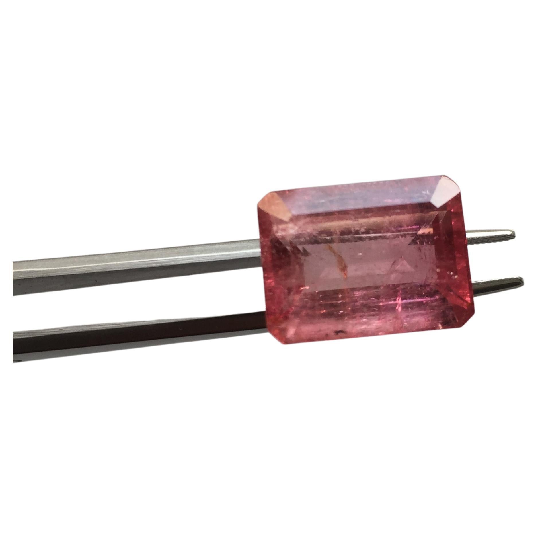 This stunning gemstone features a gorgeous pink hue that is sure to make a statement. The octagon cut of the gemstone adds a touch of elegance and sophistication, making it ideal for those looking for a unique and eye-catching piece of jewelry.

Our