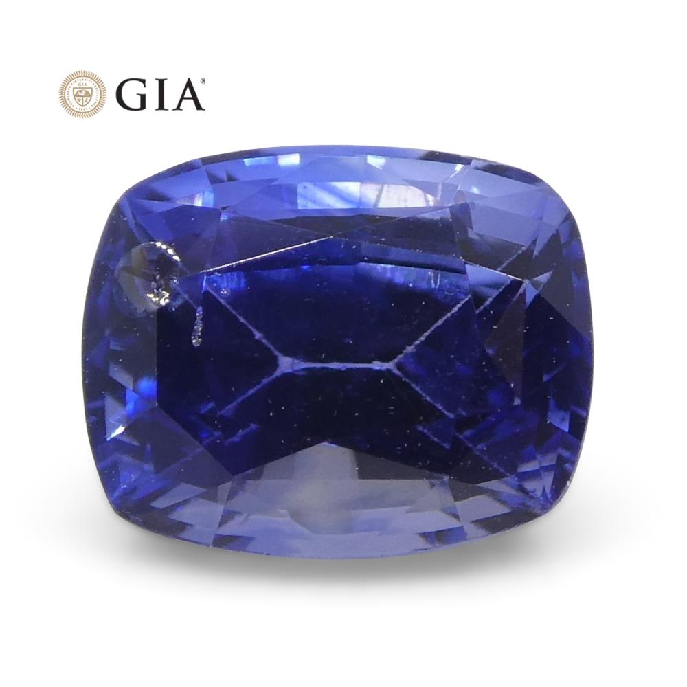 1.46 Karat Blauer Saphir im Kissenschliff GIA zertifiziert Sri Lanka für Damen oder Herren im Angebot