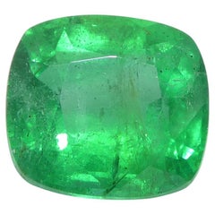 1.46ct Cushion Green Emerald from Zambia
