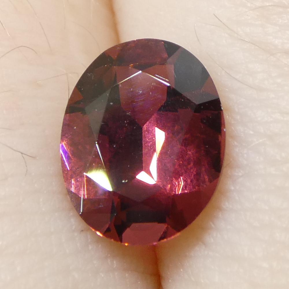 1.46ct Tourmaline rose ovale en vente 8