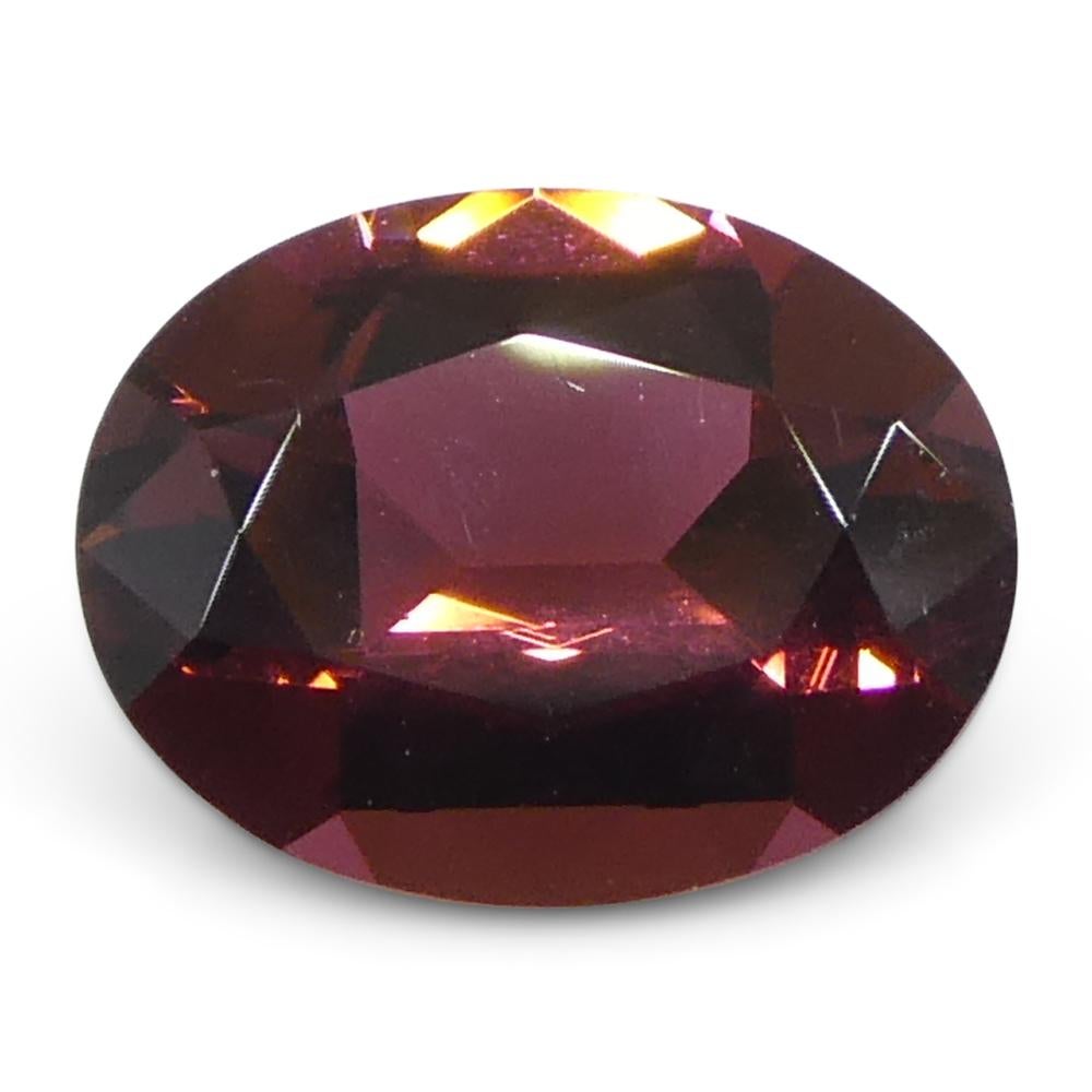 1.46ct Tourmaline rose ovale Unisexe en vente