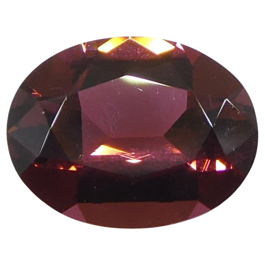 1.46ct Tormalina rosa ovale