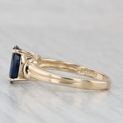 1.46ct Oval Sapphire Solitaire Ring 14k Yellow Gold Size 5