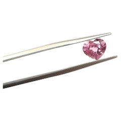 1.47 Carat Pink Spinel Heart Faceted Cut Stone for Fine Jewellery Natural Gem