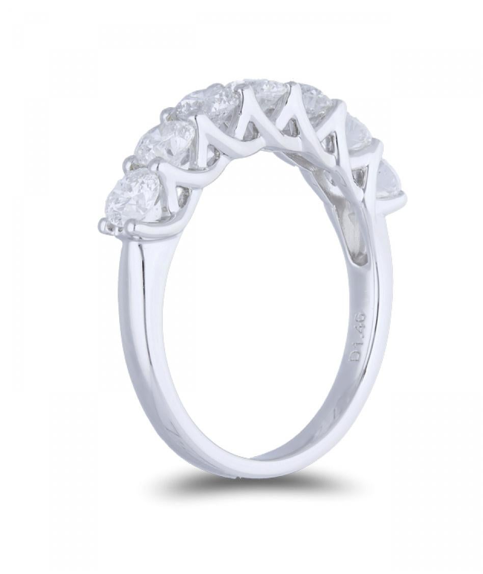 14k white gold wedding band