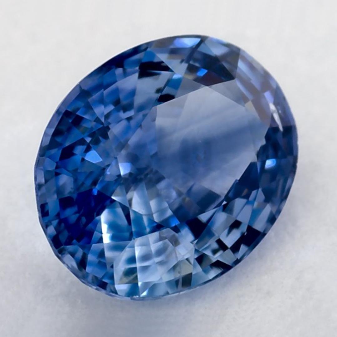 1.47 Karat Blauer Saphir Oval Loser Edelstein (Ovalschliff) im Angebot