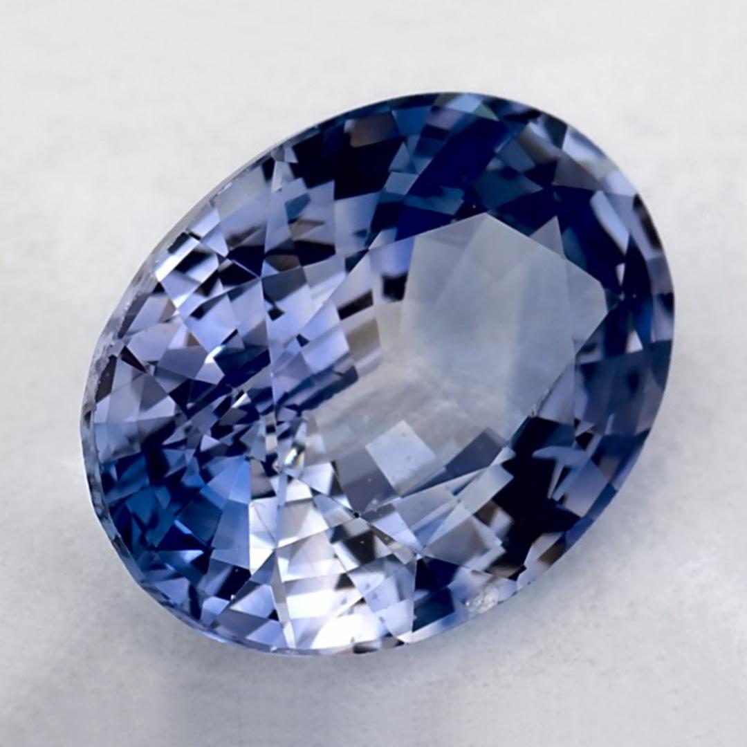 Oval Cut 1.47 Ct Blue Sapphire Oval Loose Gemstone