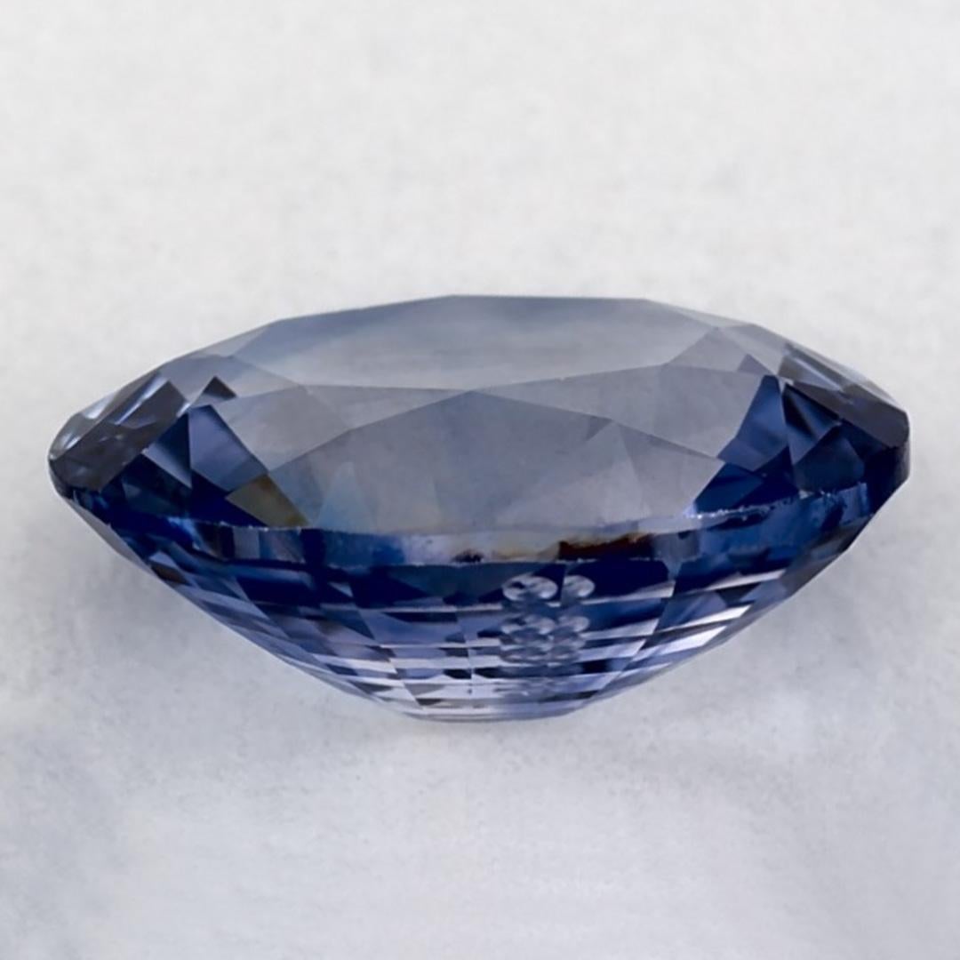 1.47 Ct Blue Sapphire Oval Loose Gemstone In New Condition In Fort Lee, NJ