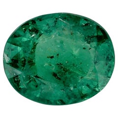 1.47 Ct Emerald Oval Loose Gemstone (pierre précieuse en vrac)