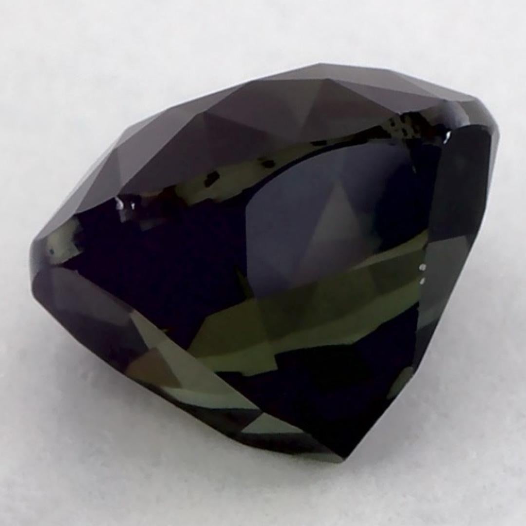 1.47 Ct Green Sapphire Round Loose Gemstone (Saphir vert rond en vrac) Neuf - En vente à Fort Lee, NJ