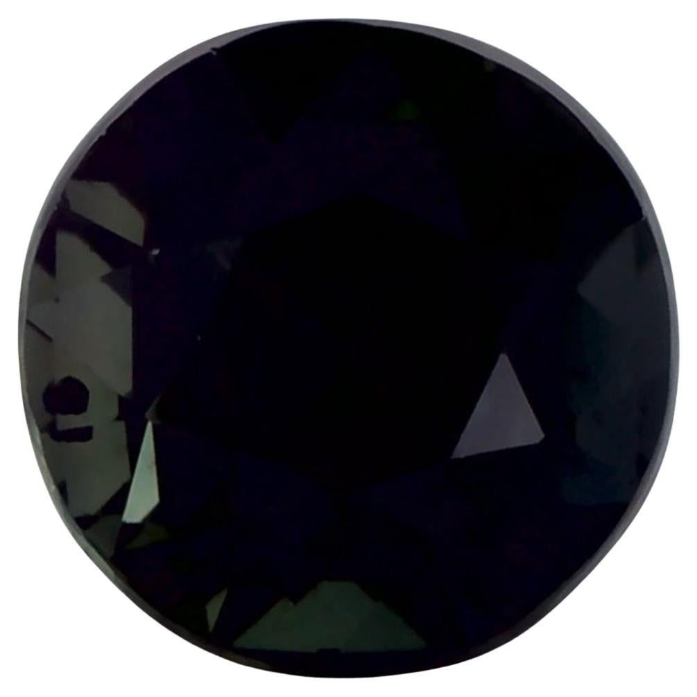 1.47 Ct Green Sapphire Round Loose Gemstone (Saphir vert rond en vrac)