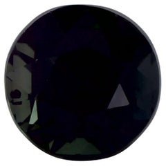 1.47 Ct Green Sapphire Round Loose Gemstone (Saphir vert rond en vrac)