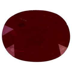 1.47 Ct Ruby Oval Loose Gemstone (pierre précieuse en vrac)