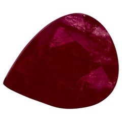 1.47 Ct Ruby Pear Loose Gemstone