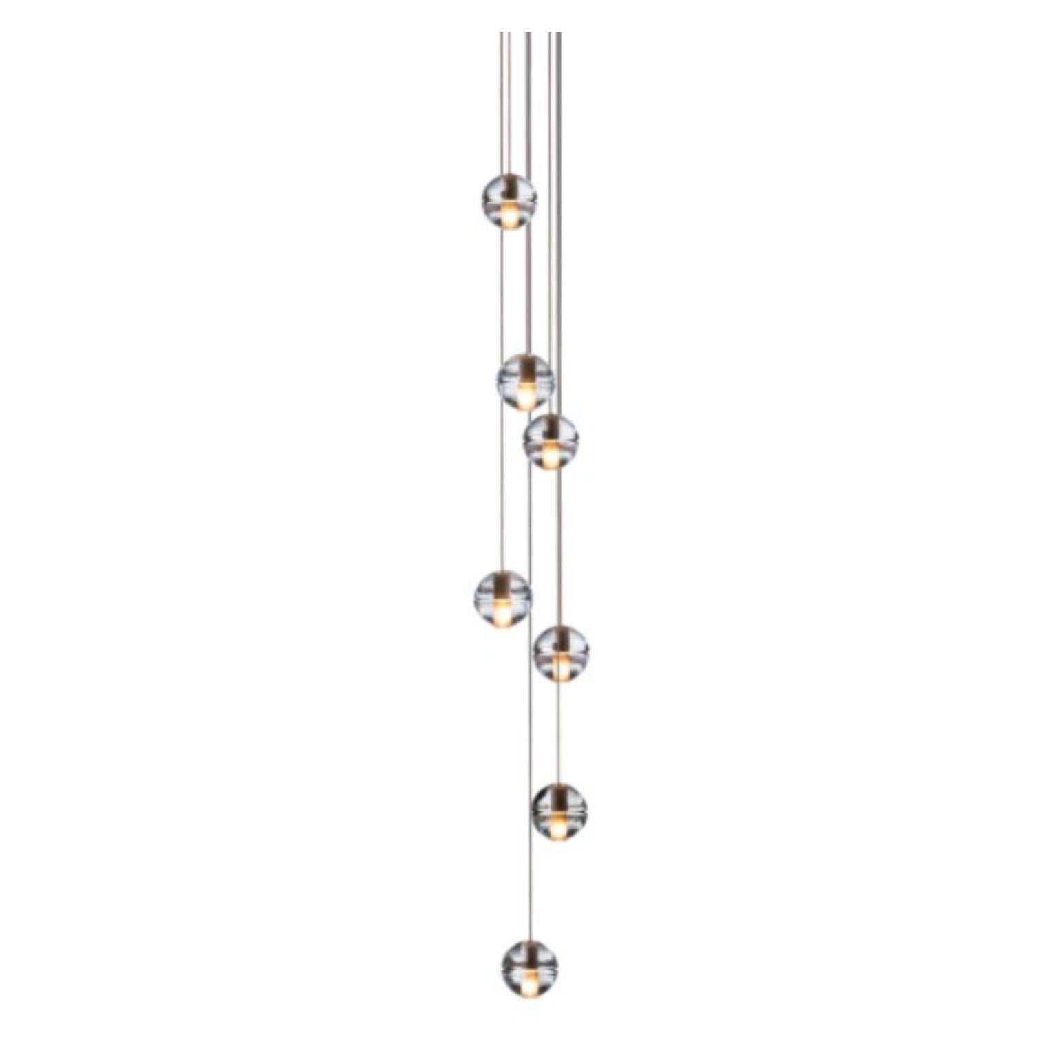 14.7 single pendant by Bocci
Dimensions: D 20.3 x H 300 cm
Materials: Brushed nickel
Weight: 14 kg
Adjustable lengths, Other materials and dimensions can be ordered.

All our lamps can be wired according to each country. If sold to the USA it