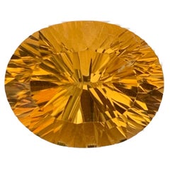14.75 Carat Natural Loose Honey Color Citrine Fancy Cut Brazilian Gemstone