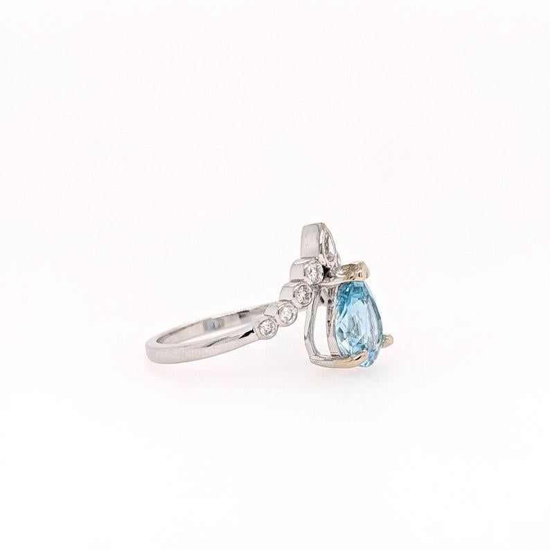 Specifications

Item Type: Ring
Center Stone: Aquamarine
Treatment: Heated
Weight: 1.47 ct
Head Size: 9x8mm
Shape: Trillion
Cut: Faceted
Hardness: 7.5

Metal: 14k/2.62g
Diamonds SI/GH: 9/0.2 cttw

Sku: AJR050/1785

This ring is made with solid 14K